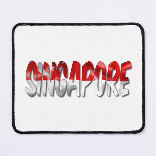 Item preview, Singapore Word With Flag Texture designed and sold by MarkUK97.
