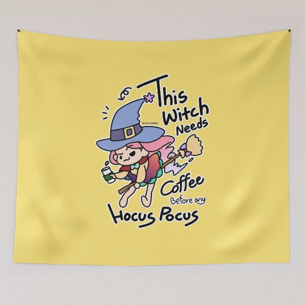 Item preview, This witch needs coffee before any hocus pocus designed and sold by space-mandu.