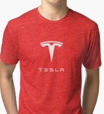 Tesla Logo Merchandise Tri-blend T-Shirt