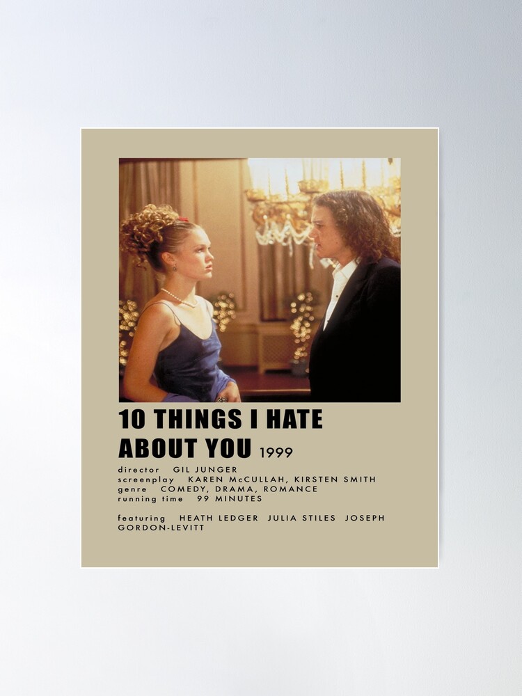 Ten Things I Hate About You (1999) Poster Print - Multi - Bed Bath &  Beyond - 24131880