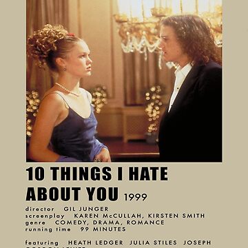 Ten Things I Hate About You (1999) Poster Print - Multi - Bed Bath &  Beyond - 24131880