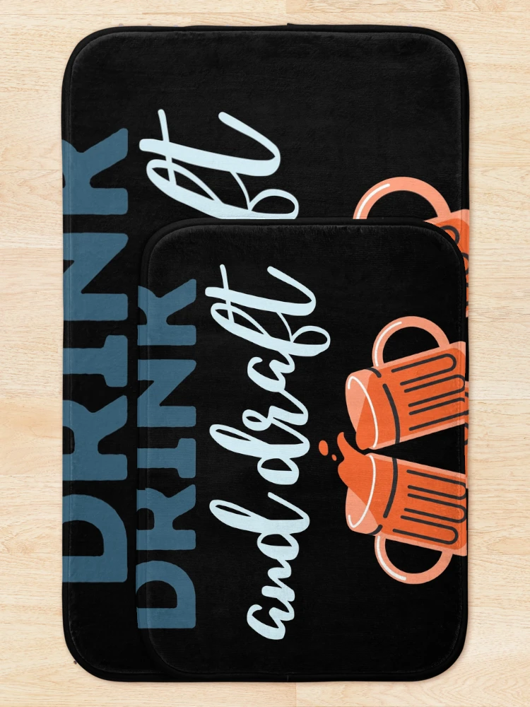 Thumbnail 5 of 6, Bath Mat, Drink And Draft designed and sold by Renovapring ⭐⭐⭐⭐⭐.