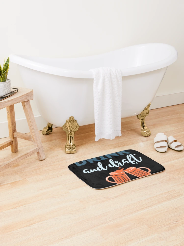 Thumbnail 2 of 6, Bath Mat, Drink And Draft designed and sold by Renovapring ⭐⭐⭐⭐⭐.