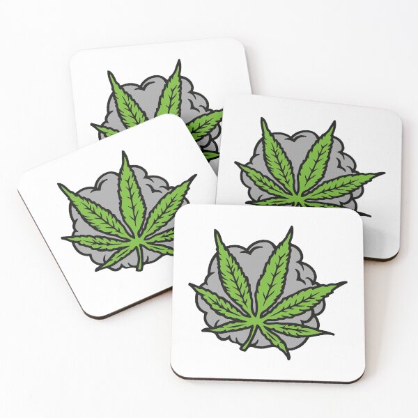 Item preview, Weed leaf and smoke designed and sold by WeedHighLife.