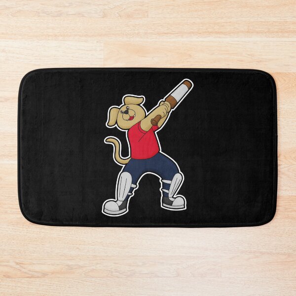 Item preview, Dog at Cricket with Cricket bat designed and sold by Snabdesign84.