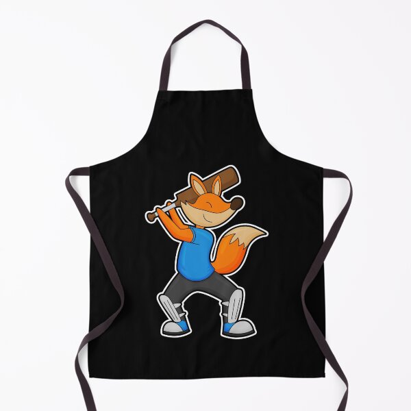 Item preview, Fox at Cricket with Cricket bat designed and sold by Snabdesign84.