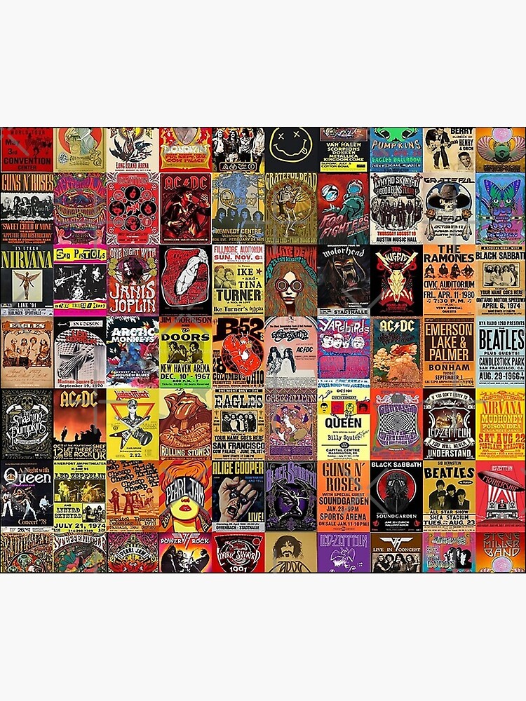 Discover Rock Band Posters Shower Curtain