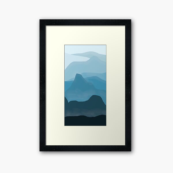 Item preview, Blue Mountains Abstract Landscape designed and sold by AsinusAS.