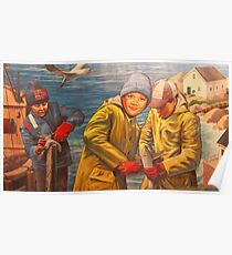 Maelstrom Mural - Kids Fishing Poster