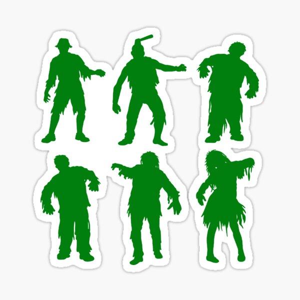 Item preview, Zombie Horror Silhouette Green designed and sold by WearWolfDesigns.