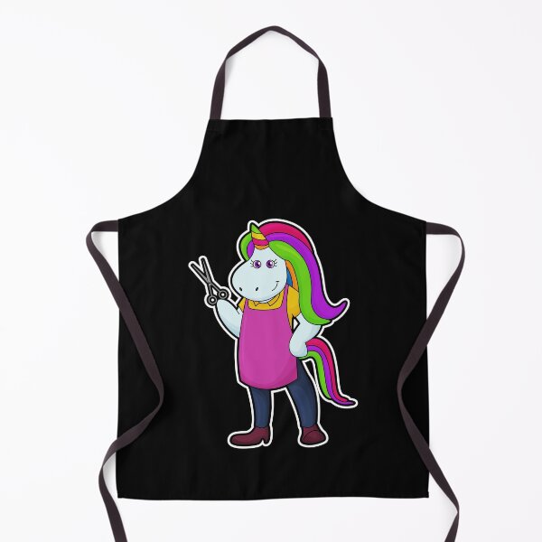Item preview, Unicorn as Hairdresser with Scissors designed and sold by Snabdesign84.