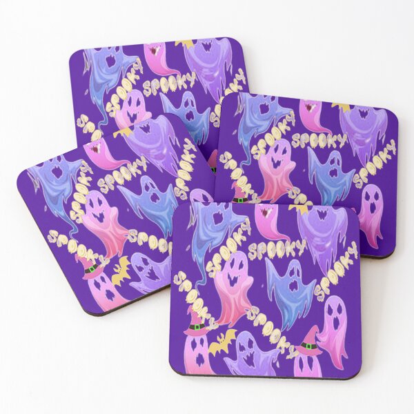 Item preview, Spooky Halloween Ghosts Spooky Halloween kawaii fun design, nr 2, Vintage Halloween, Kawaii Carved Pumpkin Vibes,Witches Brew And All Things Halloween designed and sold by Adri Barnard.