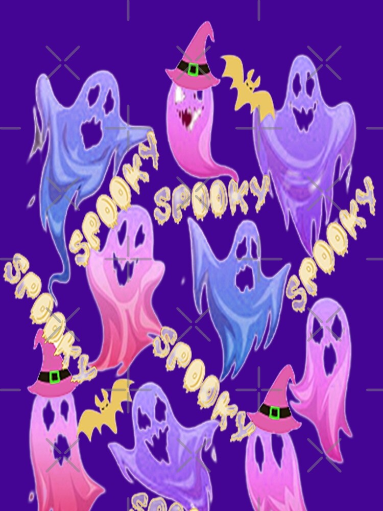 Spooky Halloween Ghosts Spooky Halloween kawaii fun design, nr 2, Carved Pumpkin Vibes,Spooky Cat Mom Halloween by adribarnard
