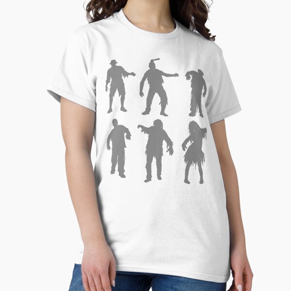 Item preview, Zombie Horror Silhouette Grey designed and sold by WearWolfDesigns.