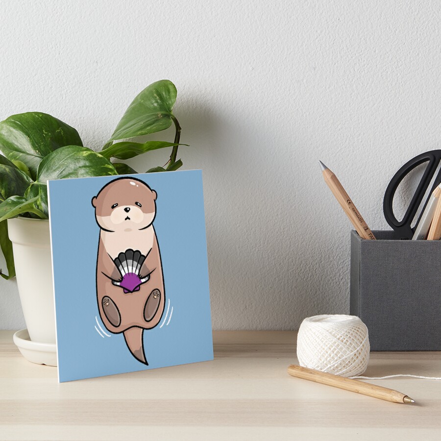 Cute Otter Clam Asexual Ace Queer Flag Lgbtq Art Board Print For Sale By Nyn4 Redbubble 7232