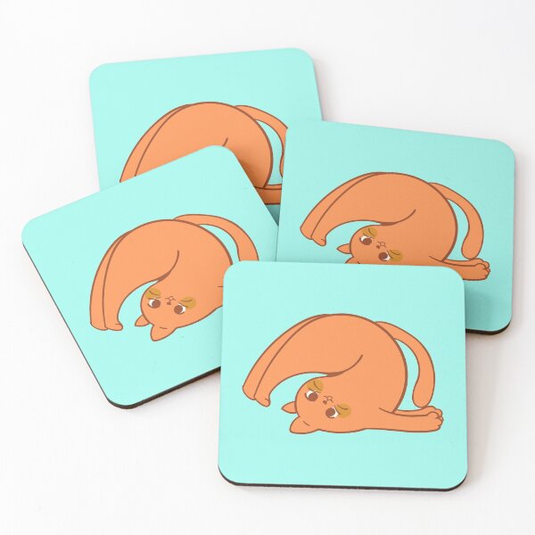Item preview, Orange Blob Cat - Upside Down Cat designed and sold by JulieSouster.