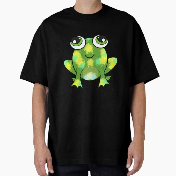 Cute frog and fresh paint Oversized T-Shirt