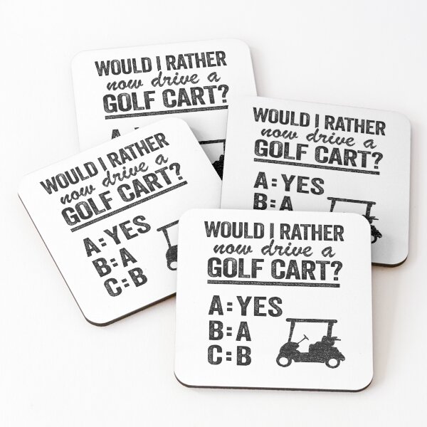 Item preview, Would I Rather Now Drive A Golf Cart ABC Golfing designed and sold by Stronzi.