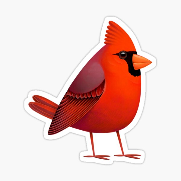 Masked Cardinalis Sticker