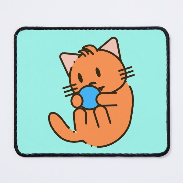 Item preview, Orange Blob Cat with Ball designed and sold by JulieSouster.
