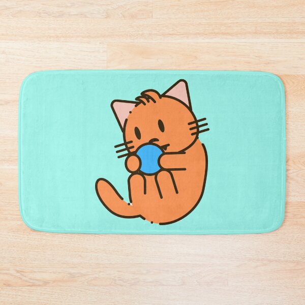 Item preview, Orange Blob Cat with Ball designed and sold by JulieSouster.