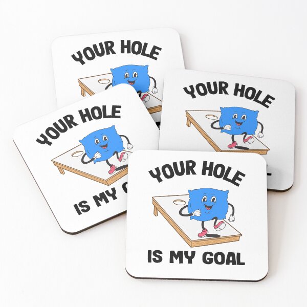 Item preview, Your Hole Is My Goal Corn Hole Bean Bag Sarcastic Cornhole designed and sold by Stronzi.