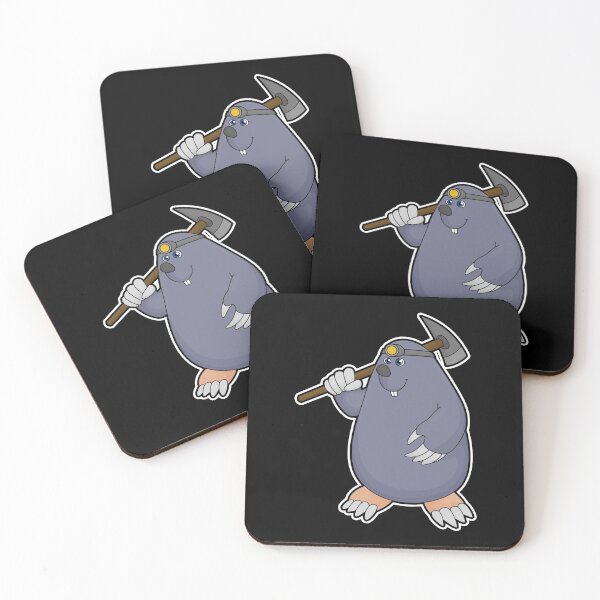 Item preview, Mole as Farmer with Pickaxe & Spotlight designed and sold by Snabdesign84.