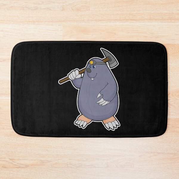 Item preview, Mole as Farmer with Pickaxe & Spotlight designed and sold by Snabdesign84.