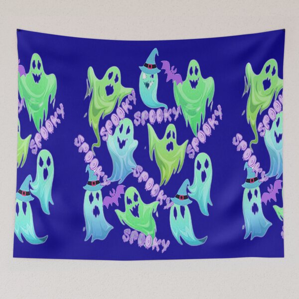 Item preview, Spooky Halloween Ghosts Spooky Halloween kawaii fun design, nr 4, Vintage Halloween, Kawaii Carved Pumpkin Vibes,Witches Brew And All Things Halloween designed and sold by Adri Barnard.