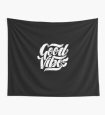 Good Vibes - Feel Good T-Shirt Design Wall Tapestry