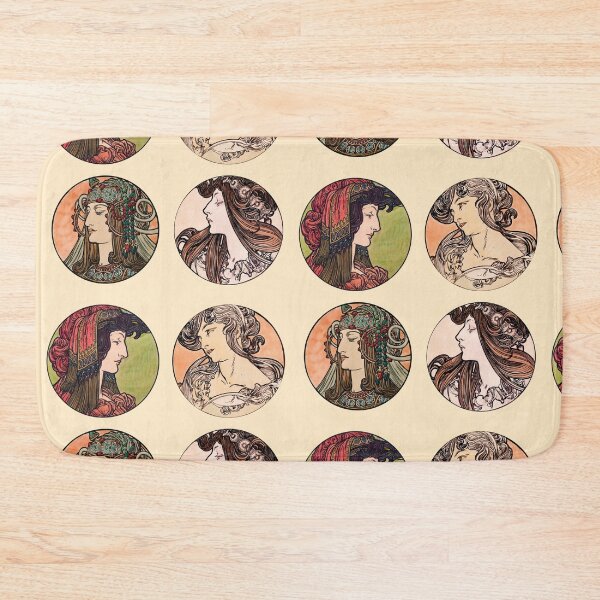 Item preview, Alphonse Mucha Classical Art Women Sticker Pack designed and sold by Meek-Anime.