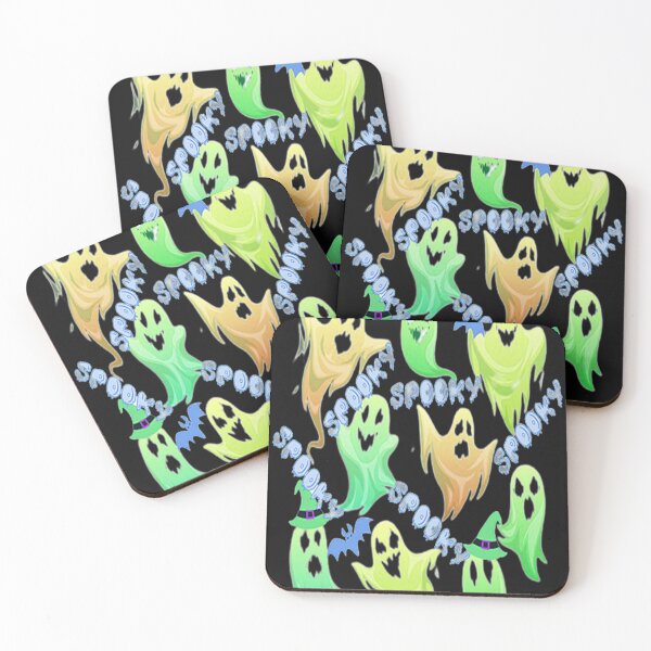 Item preview, Spooky Halloween Ghosts Spooky Halloween kawaii fun design, nr 5, Vintage Halloween, Kawaii Carved Pumpkin Vibes,Witches Brew And All Things Halloween designed and sold by Adri Barnard.