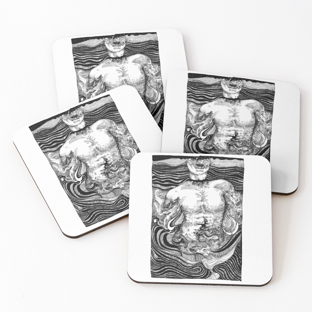 Item preview, Coasters (Set of 4) designed and sold by TylerIsDrawing.
