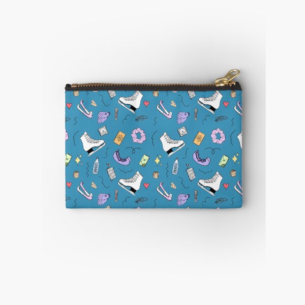 Item preview, Figure Skating Cartoon Pastel Pattern - Blue designed and sold by IcyScribbles.