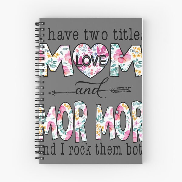 Artikelvorschau, I Have Two Titles Mom And MOR MOR süße Blumengeschenke für Weihnachten entworfen und verkauft von Eliss3Lilly.