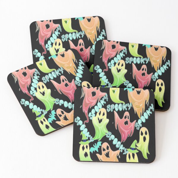 Item preview, Spooky Halloween Ghosts Spooky Halloween kawaii fun design, nr 6, Vintage Halloween, Kawaii Carved Pumpkin Vibes,Witches Brew And All Things Halloween designed and sold by Adri Barnard.