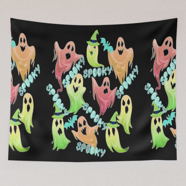 Item preview, Spooky Halloween Ghosts Spooky Halloween kawaii fun design, nr 6, Vintage Halloween, Kawaii Carved Pumpkin Vibes,Witches Brew And All Things Halloween designed and sold by Adri Barnard.