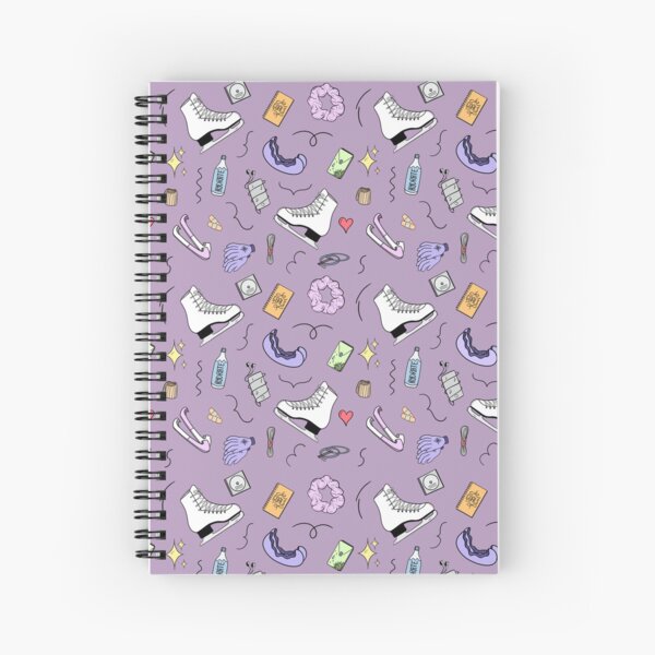 Item preview, Figure Skating Cartoon Pastel Pattern - Lilac designed and sold by IcyScribbles.