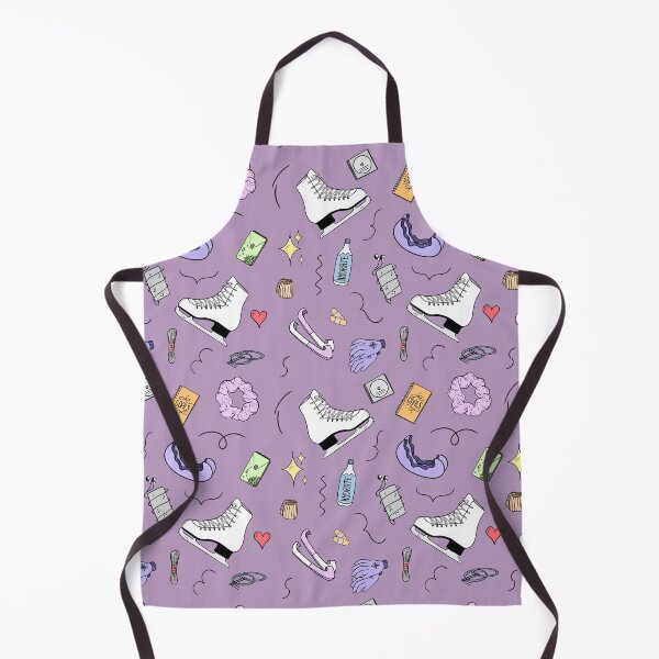Item preview, Figure Skating Cartoon Pastel Pattern - Lilac designed and sold by IcyScribbles.