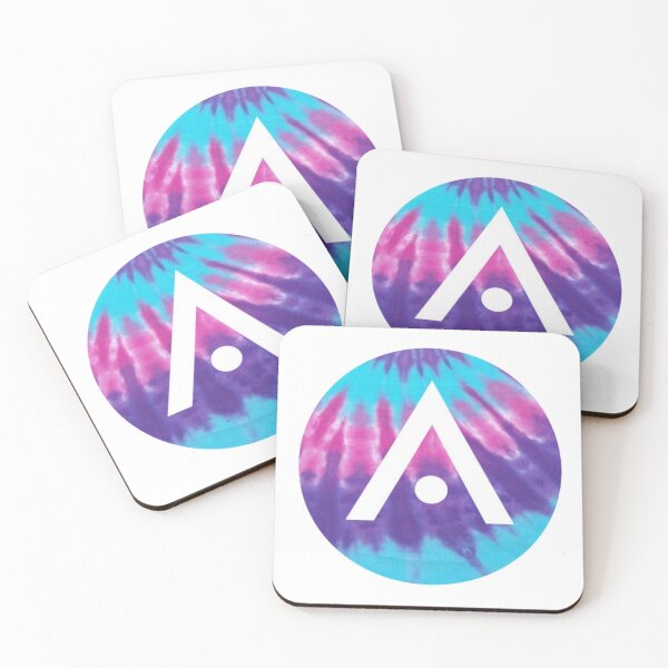 Item preview, Blue Pink and Purple Tie Dye Aveda Logo designed and sold by Dalaura.