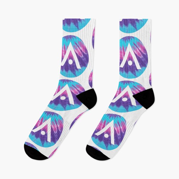 Item preview, Blue Pink and Purple Tie Dye Aveda Logo designed and sold by Dalaura.