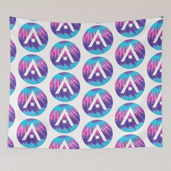 Item preview, Blue Pink and Purple Tie Dye Aveda Logo designed and sold by Dalaura.