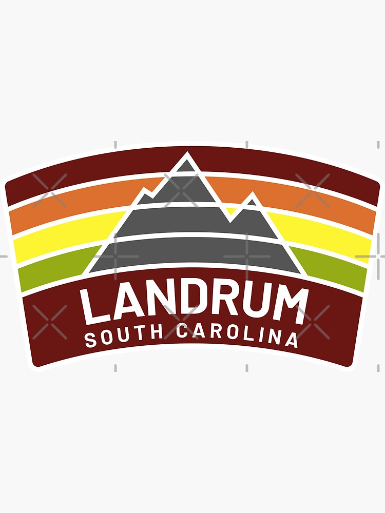 Thumbnail 3 of 3, Sticker, Landrum SC - South Carolina State Park Autumn Wilderness Mountains designed and sold by palmettodigital.
