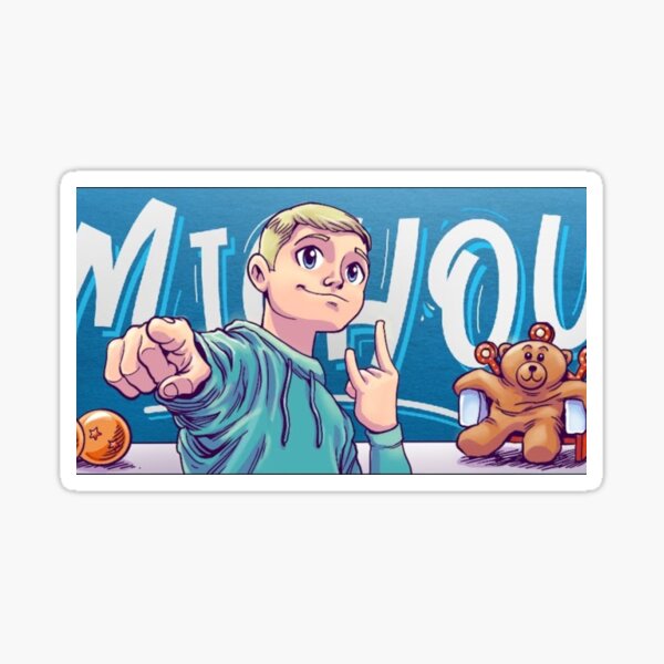 Michou Logo Youtube Sticker