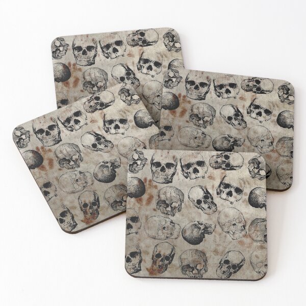 Item preview, Distressed Halloween Vintage Skulls Pattern designed and sold by idovedesign.