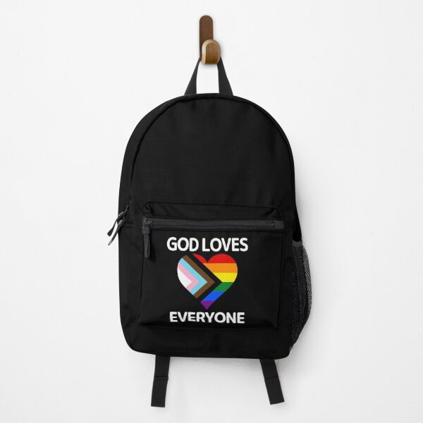 Item preview, God Loves Everyone - Gay Pride Heart for LGBTQ+ Christians, Jews, Muslims designed and sold by CoolArtGeek.