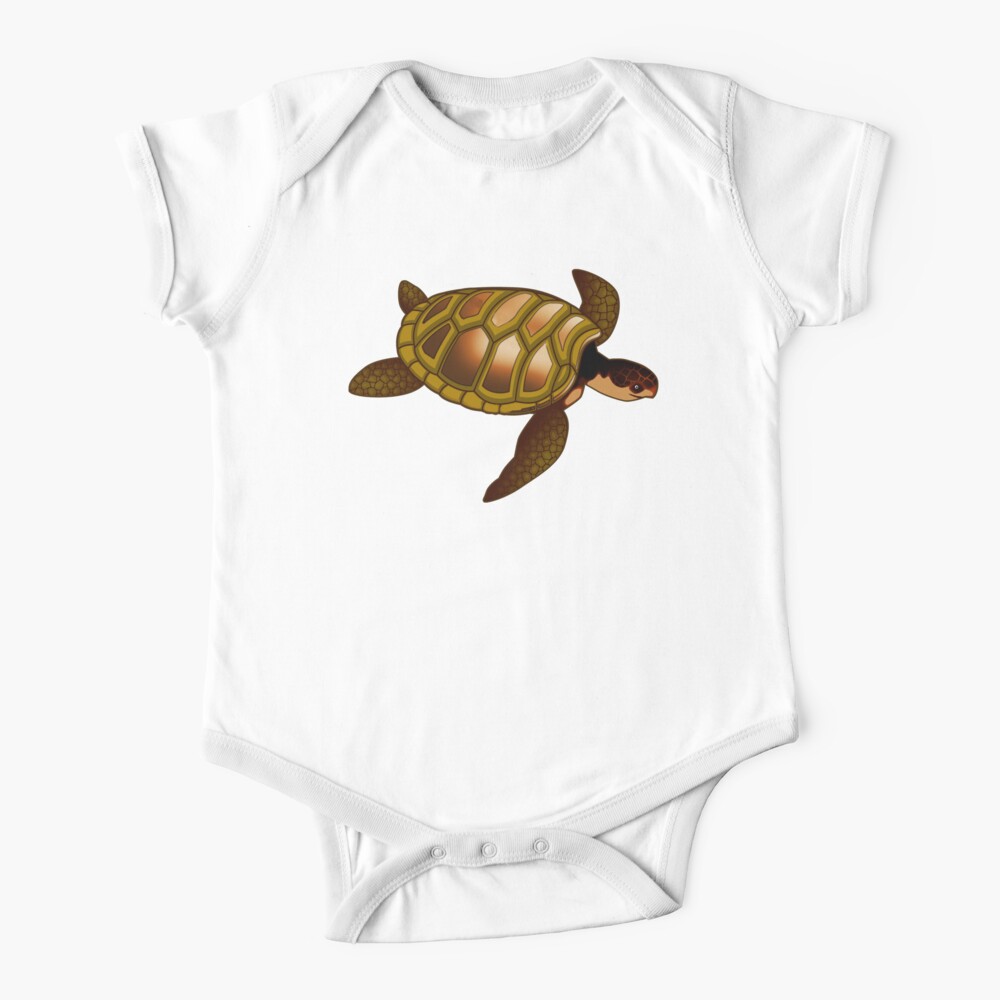 Body Para Bebe Tortuga Verde Tortuga Marina Vida Marina De Tomsredbubble Redbubble