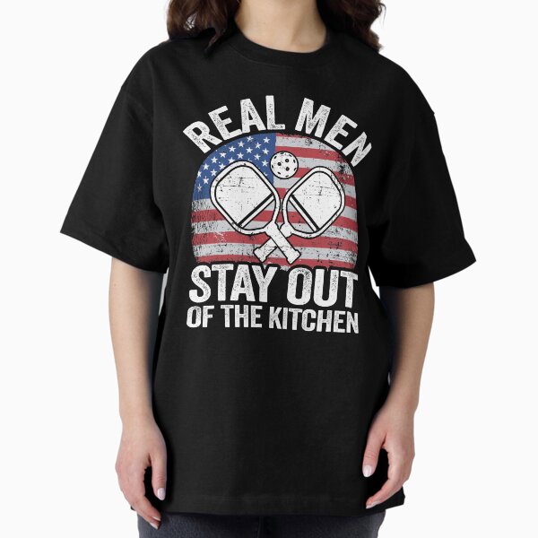 Item preview, Real Men Stay Out Of The Kitchen Funny Pickleball designed and sold by Stronzi.