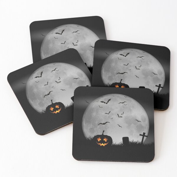 Item preview, Halloween Moon and Pumpkin Theme designed and sold by WearWolfDesigns.