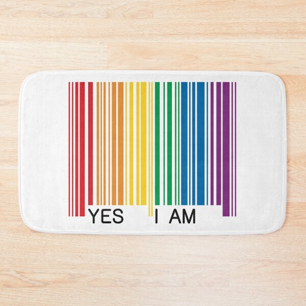 Item preview, LGBTQ Pride Barcode Graphic designed and sold by iscaStudioArt.